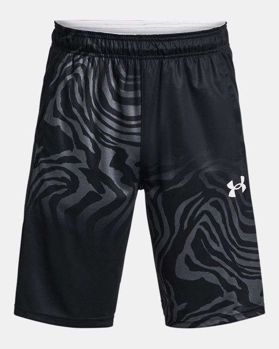 Men's UA Baseline 10'' Printed Shorts in Black image number 5
